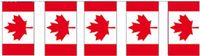 Merkloos / Sans marque Fest-Dekor Gmbh Papieren slinger vlaggetjes Canada - 400 cm - Canadese vlag - Supporter feestartikelen - Landen decoratie/versiering - papier