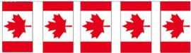 Merkloos / Sans marque Fest-Dekor Gmbh Papieren slinger vlaggetjes Canada - 400 cm - Canadese vlag - Supporter feestartikelen - Landen decoratie/versiering - papier