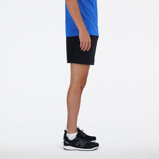 New Balance 5 Inch Brief Hardloopshort Heren - Zwart - Maat S