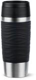 Emsa Travel Mug Classic Waves Isoleerbeker 0.36 L - RVS/zwart