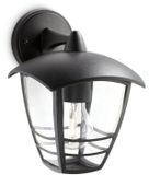 Philips Buitenwandlamp, Creek, aluminium, zwart, lantaarn, 24x17,5x20 cm