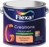FLEXA Creations Muurverf - Extra Mat - Vol Klaproos - 2,5 liter