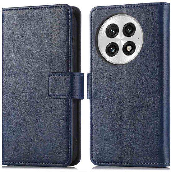 imoshion Hoesje - Geschikt voor OnePlus 13 - Luxe Bookcase - Donkerblauw