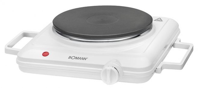 Bomann EKP 5027 CB - Kookplaat - Tafelmodel - 1500 watt - Wit