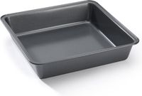 De Buyer 4700.22 Vierkante Cakevorm van Staal, Zwart, 22.5 cm