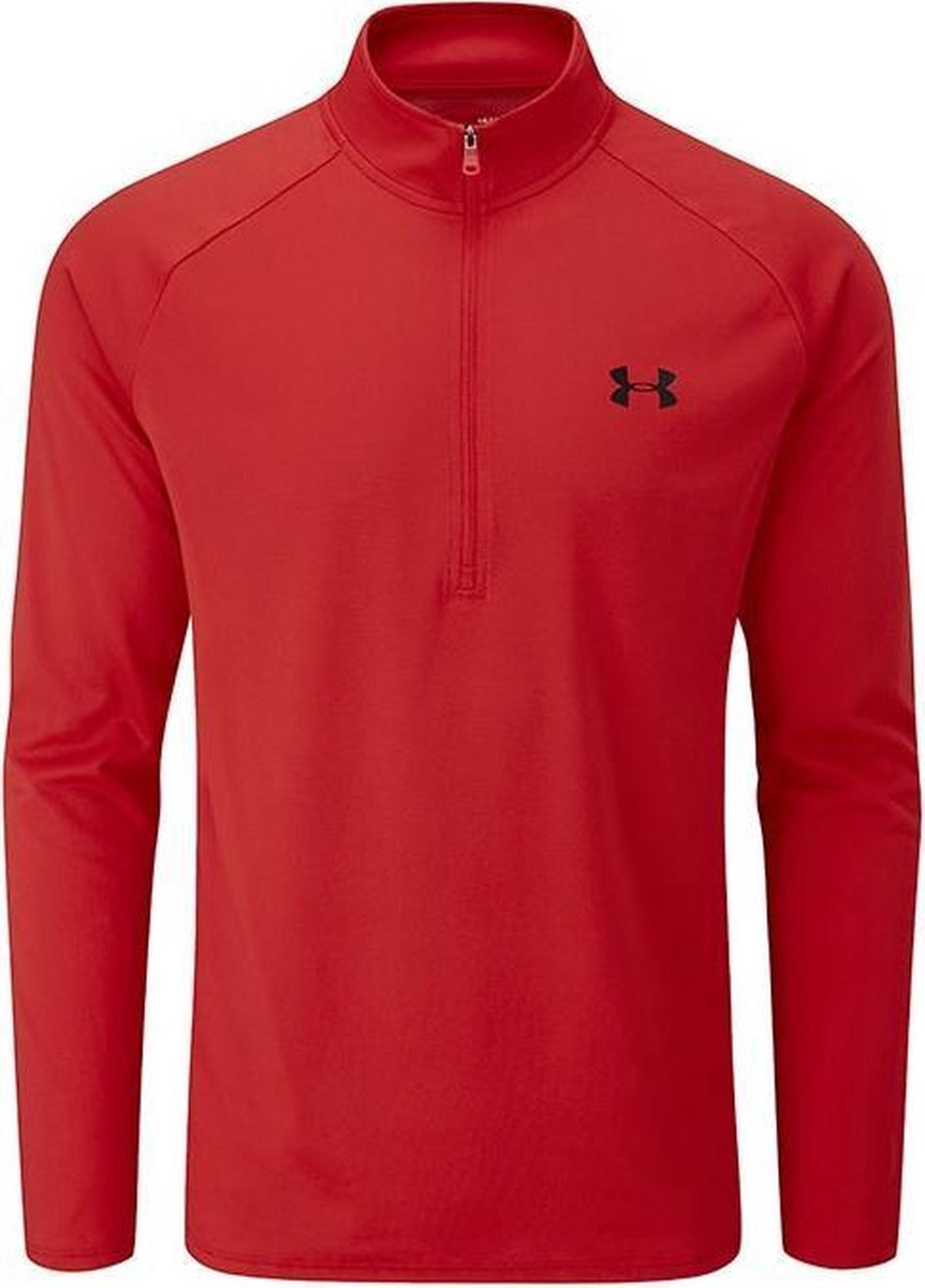 Under Armour Tech 2.0 LS Half-Zip Heren - Rood - maat S