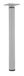 Cime - In hoogte verstelbare meubelvoet D30mm, 300-500mm, Platina 60x60mm, Staal, Wit