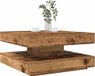 Maison Exclusive - Table basse, pivotante à 360 degrés, aspect bois vieilli, 70x70x34,5 cm