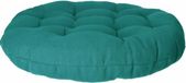 Atmosphera Tuinstoelkussen - petrol groen - katoen - 38 x 38 x 6.5 cm - wicker zitkussen rond