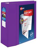 Avery Heavy Duty View 3 Ring Binder, 5" One Touch EZD Ring, Houdt 8,5" x 11" papier, 1 paarse binder (79816)