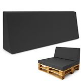 Amazinggirl Palletkussens Outdoor Europallet Rugkussen 120x40 cm Grafiet