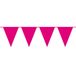 Merkloos / Sans marque Fuchsia Roze Vlaggenlijn met Feestvlaggetjes in XL formaat - 10 meter - plastic - versiering