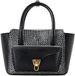 Coccinelle Handbag Elaphe Printed Leather/Calf Smooth Leather Black/Black