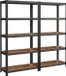 Songmics Set de 2 étagères autoportantes – 180 cm de haut – Gris