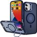 Selected by GSMpunt.nl Hoesje Geschikt voor Apple iPhone 16 - Compatibel met MagSafe & Qi2 - Back Cover met Standaard - Camera Kickstand - Blauw