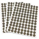 Adsamm® | 324 viltglijders | Ø 10 mm | bruin | rond | meubelglijders van vilt zelfklevend 3,5 mm dik