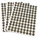 Adsamm® | 324 viltglijders | Ø 10 mm | bruin | rond | meubelglijders van vilt zelfklevend 3,5 mm dik