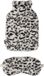 Apollo Angro Bv Superzachte fluffy cheetah/luipaard print warmwaterkruik en slaapmasker cadeau set wit