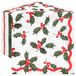 Talking Tables 100 x Kerst Servetten Papier Xmas Wegwerp Serviettes met Hulst en Bessen - Familievriendelijke Feestelijke Servies Decoraties Rood en Wit en Groen 2ply 33cm