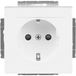 Busch-Jaeger SCHUKO® contactdoosinzet Safety+ met schroefklemmen studiowit - Plattform 63 (2300 EUCB-84)