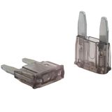 5 SeKi 5 stuks mini platte stekkerzekeringen 2 A grijs autozekering 32 V/DC platte zekering voor boot, aanhanger, vrachtwagen, caravan