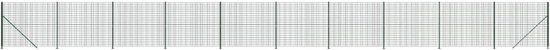 vidaXL Draadgaashek met flens 1,6x25 m groen