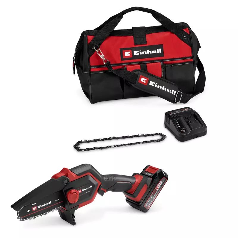 Einhell Accu Mini Kettingzaag GE-PS 18/15 Li Bag Kit