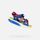 GEOX Ciberdron Tieners Sandalen Koningsblauw/Rood Maat 25