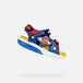 GEOX Ciberdron Tieners Sandalen Koningsblauw/Rood Maat 25