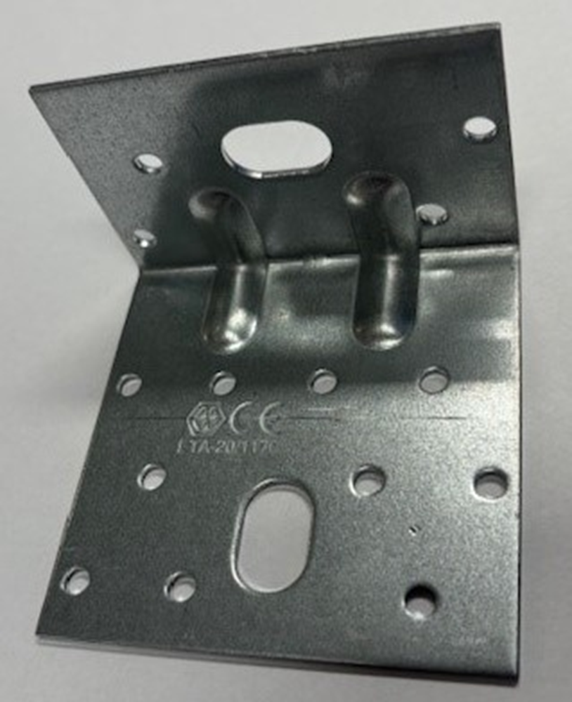 Waelbers Hoekanker met 2 ril 80x50x80mm, sendzimir (SV) - 50 Stuk(s) - 490024.11
