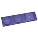 DAM Magsafe 15 W + Qi 5 W + SmartWatch 3 W laadstation van leer – violet