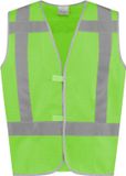 Merkloos / Sans marque Bestex Fabricage BV Veiligheidsvest 100% polyester lime maat 116-128