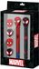 Karactermania Marvel Spiderman - Pack de stylos gel effaçables - Crayon - 4 gommes - Rouge