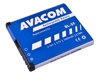 Avacom Nokia N95, E65, Li-Ion 3,6 V 1000 mAh (vervanging BL-5F)
