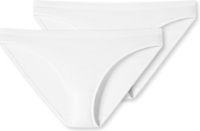 Schiesser 2Pack Mini Slip - Katoen Dames Onderbroek - Wit - Maat XXL