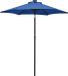 vidaXL Parasol met LED-verlichting 200x211 cm aluminium azuurblauw