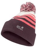 Jack Wolfskin Stripy Pompom Beanie K
