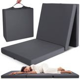 Beautissu Campix - opvouwbare matras 80x195 cm - zwart