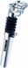 Merkloos / Sans marque Union Zadelpen Verend ATB 27.2 x 350 Zilver