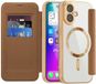 Techsuit Hoesje geschikt voor Apple iPhone 17 - SmartMag Book Wallet Case - Geschikt voor MagSafe - Bruin