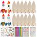 Omgoods - 231 Stuks Raketknutselset en bois - Jouet créatif pour enfants