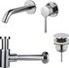 FortiFura Calvi Wastafelkraanset - Inbouw - Messing - Chroom