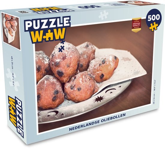 MuchoWow Puzzel Nederlandse oliebollen - Legpuzzel - Puzzel 500 stukjes