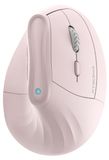 Merkloos Muis ergonomisch verticaal - Draadloos Bluetooth en 2.4g - 4000 DPI - Stil - Roze