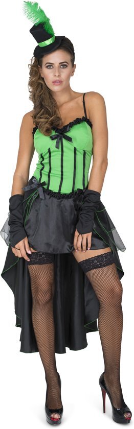 Karnival Costumes Verkleedkleding Moulin Rouge kostuum voor vrouwen Green - XS