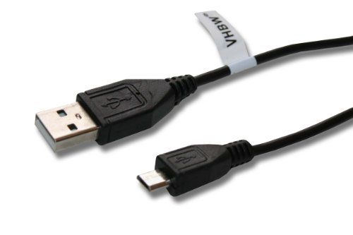 VHBW USB-kabel (standaard USB type A op camera) compatibel met Fuji/Fujifilm X-A2, X-A3, X-Pro2, X-T2, X-T1, X-T10, X-E2, X-E2s, X70, X30, X100T, XQ2