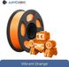 Filament d'imprimante 3D - PLA 1,75 mm - Haute vitesse - 5 kg - Convient aux imprimantes 3D FDM - Orange