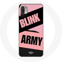 Maniacase Case voor Xiaomi Redmi Note 10T 5G BTS ARMY en Blackpink Blink Pink Black