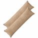 vidaXL - Kussensloop - 2 stuks - HOUTEN - Taupe - 40 x 145 cm - Katoensatijn
