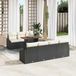 Maison Exclusive - Ensemble de jardin 8 places, noir, en polyrotin